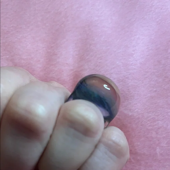 06# Elegant Blue Murano Glass Ring - Picture 6 of 10